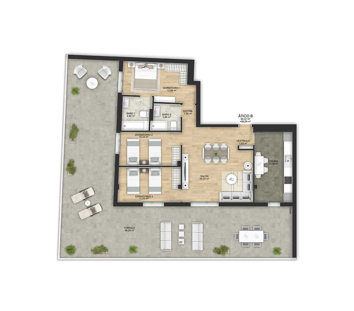Residencial El Parque TIPO ATICO B