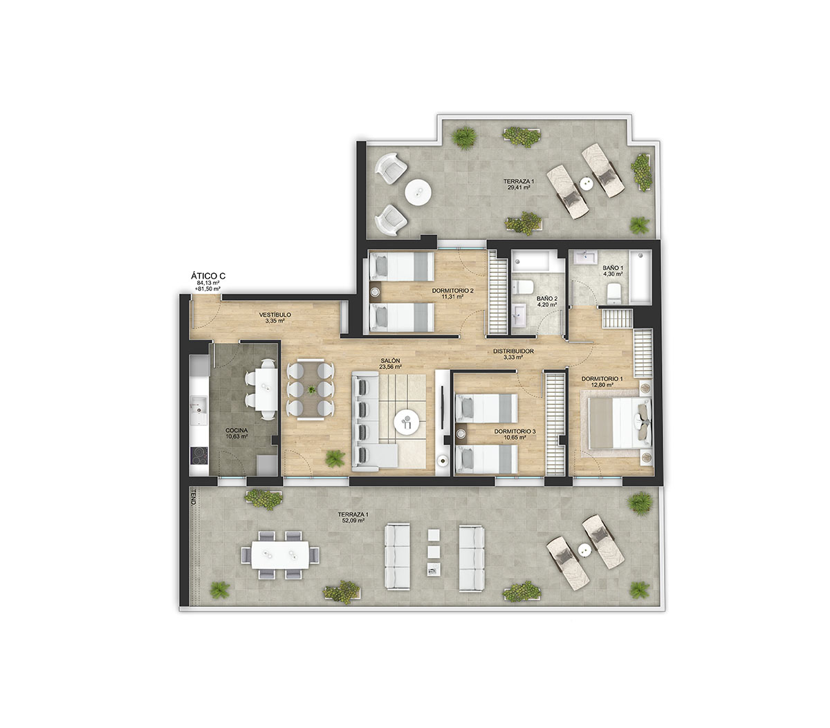 Residencial El Parque TIPO ATICO C
